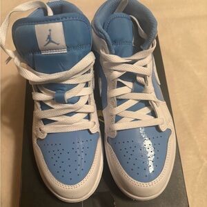Jordan Kids Sky Blue and White Sneakers